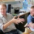 Hellenistic historian Joe Manning (Yale) and project postdoc Pieter Francois (to the right) debate the coding rubric for the historical database (Photo: Peter Turchin)