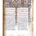 Photo of a page from a large manuscript held in the Bodleian Library