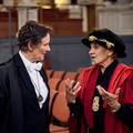 (From left to right) Professor Irene Tracy, Vice-Chancellor of the University of Oxford, speaks with Emeritus Professor Ngahuia Te Awekotuku after the graduation ceremony. 