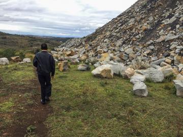 homestead under mine waste somkhele