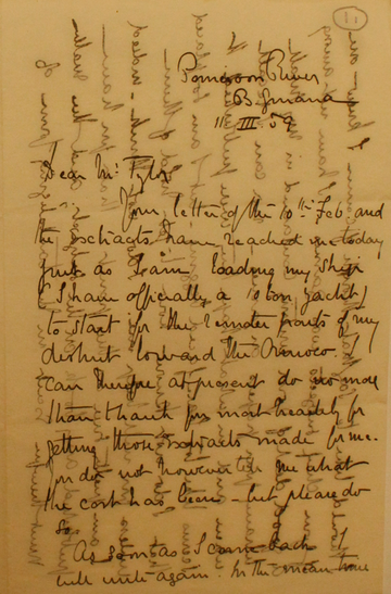 Im thurn letter 1 from prm Extract of a letter from Sir Everard im Thurn to Sir Edward Burnett Tylor 11 March 1889. Tylor Papers, Pitt Rivers Museum.