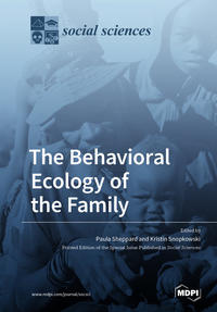 Cover of Social Sciences Journal showing picture of man and children in blue tones