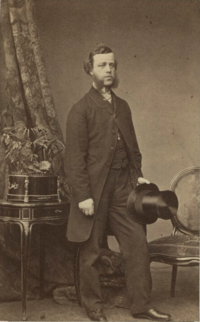 Black and white photographic portrait of Richard Rivington Holmes