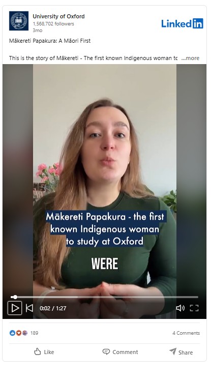 Yaroslava speaking to camera