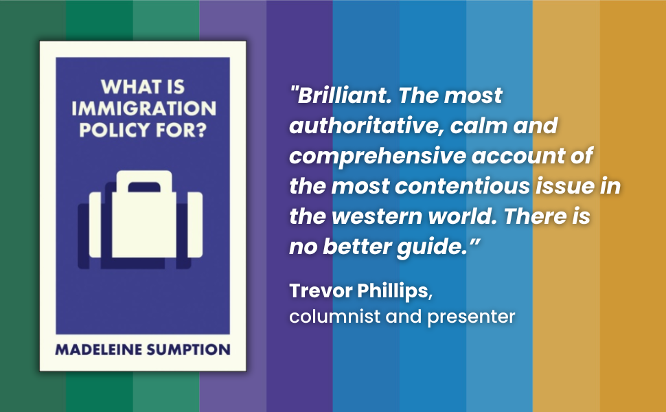 book cover featuring a graphic of a suitcase. Includes quote: "Brilliant. The most authoritative, calm and comprehensive account of the most contentious issue in the western world. There is no better guide than Sumption through the arguments to the realit