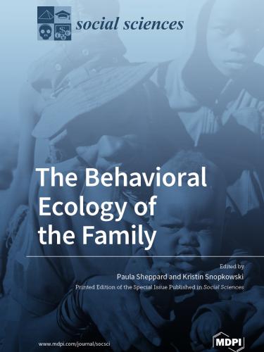 Cover of Social Sciences Journal showing picture of man and children in blue tones