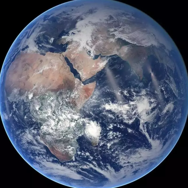 the earth viewed from space
