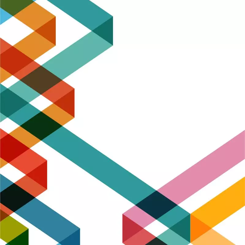 c mise ribbons - multicoloured lines on white background