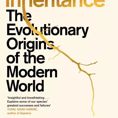 inheritance cover of a book with plant growing through crack 