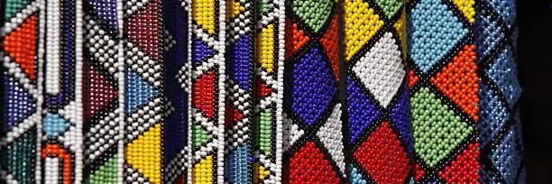 Photography of zulu beadwork patterns